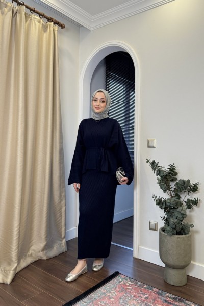 BBC SEUL HIRKALI ELBİSE - LACİVERT