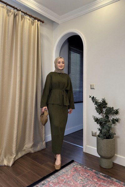 BBC SEUL HIRKALI ELBİSE - HAKİ