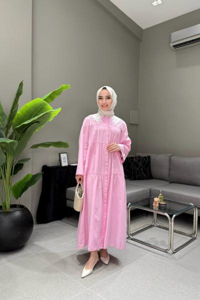 BBC SHARY ELBİSE - PEMBE
