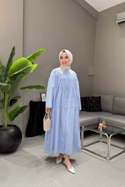 BBC SHARY ELBİSE - MAVİ