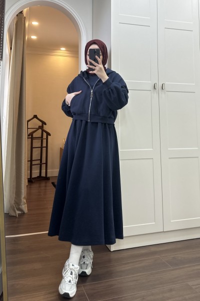 BBC SİENA ELBİSE - LACİVERT