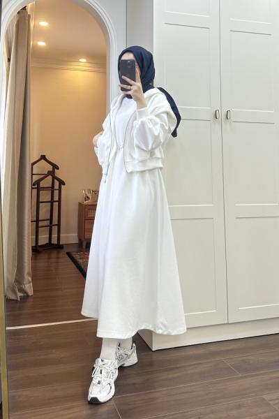 BBC SİENA ELBİSE - BEYAZ