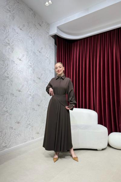 BBC SİENNA ELBİSE - KAHVE