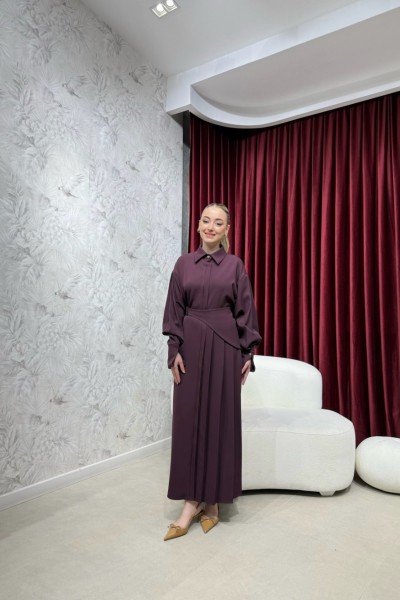 BBC SİENNA ELBİSE - MÜRDÜM