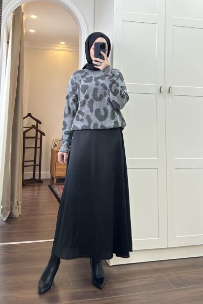 BBC SİMLİ KAZAK - KOYU GRİ