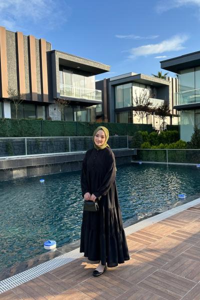 BBC SOFİA ELBİSE - SİYAH