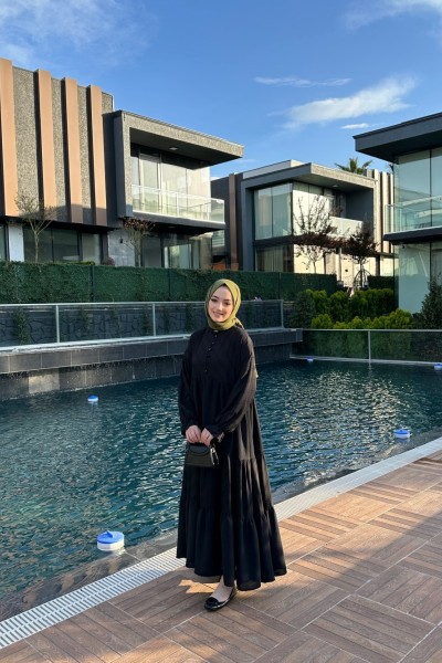 BBC SOFİA ELBİSE - SİYAH