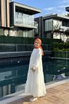 Bbc Sofia Elbise - Beyaz