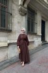 BBC SOFT ELBİSE - KAHVE