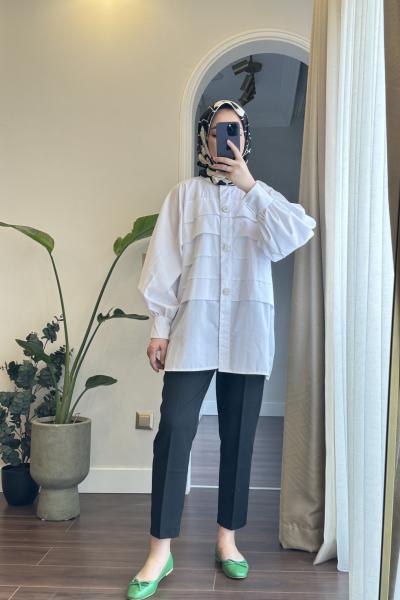 Bbc Star Gömlek - Beyaz