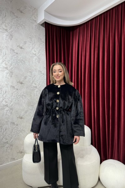 BBC TİANA KAŞE KABAN - SİYAH