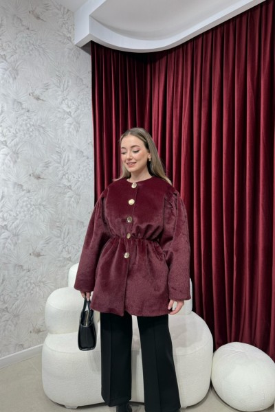 BBC TİANA KAŞE KABAN - BORDO