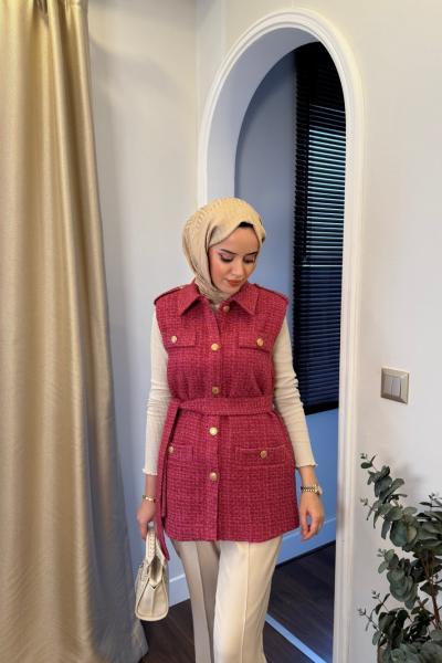 BBC TÜVİT YELEK - PEMBE