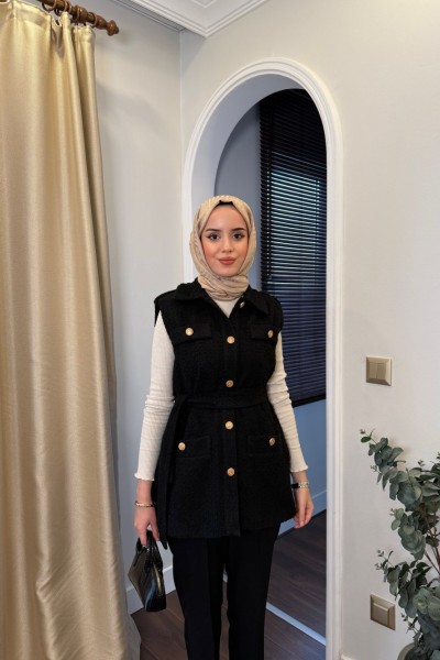 BBC TÜVİT YELEK - SİYAH