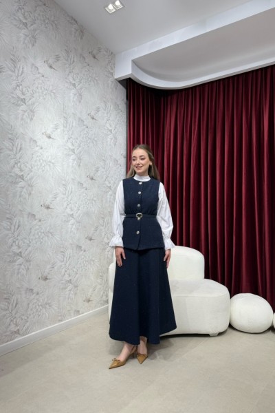 BBC TWEED TAKIM - LACİVERT