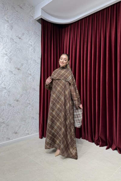 BBC VALERİNA ELBİSE - AÇIK KAHVE