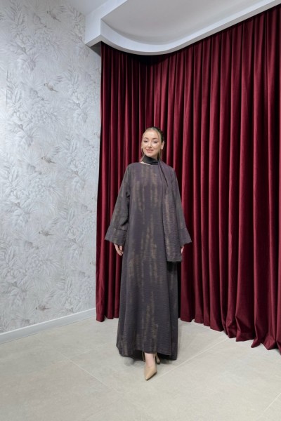 BBC VALERİNA ELBİSE - KOYU KAHVE