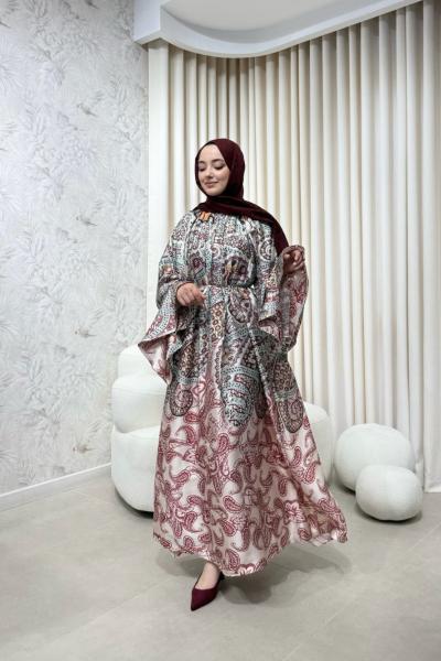 BBC VANESSA ELBİSE - BORDO