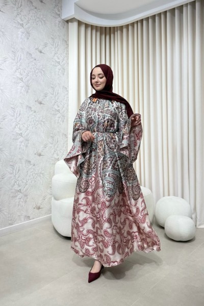 BBC VANESSA ELBİSE - BORDO