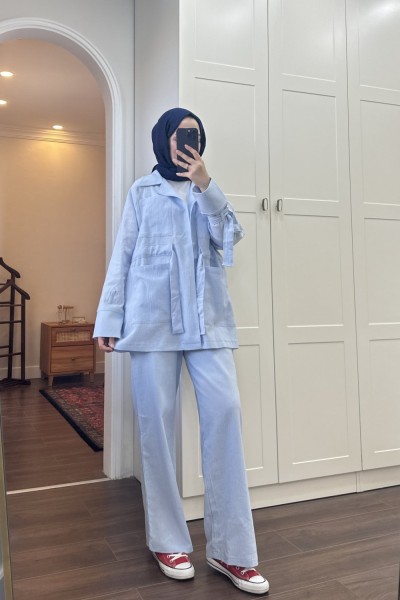 BBC VESSA İKİLİ TAKIM - BEBE MAVİSİ