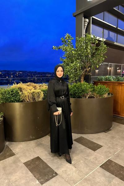 Bbc Vıntage Saten Elbise