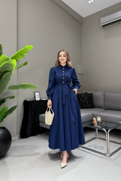 BBC VİONTA ELBİSE - LACİVERT