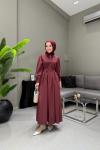 BBC VİONTA ELBİSE - BORDO