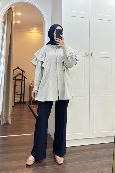 BBC VOLANLI GÖMLEK - VİZON