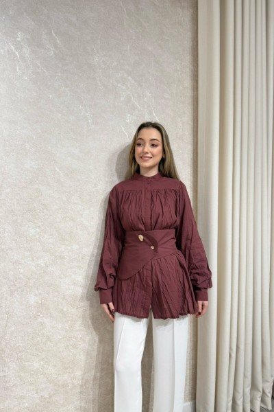 BBC VUAL GÖMLEK - BORDO