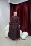 BBC WENDY ELBİSE - BORDO