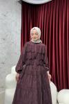 BBC WENDY ELBİSE - BORDO