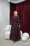 BBC WENDY ELBİSE - BORDO