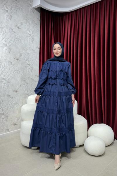 BBC WENDY ELBİSE - LACİVERT