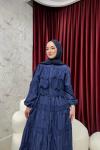 BBC WENDY ELBİSE - LACİVERT
