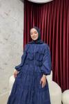BBC WENDY ELBİSE - LACİVERT