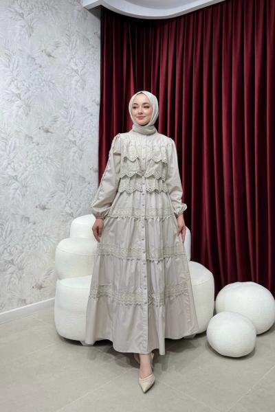 BBC WENDY ELBİSE - BEJ