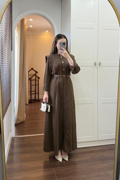 BBC WİLLY ELBİSE - KAHVE