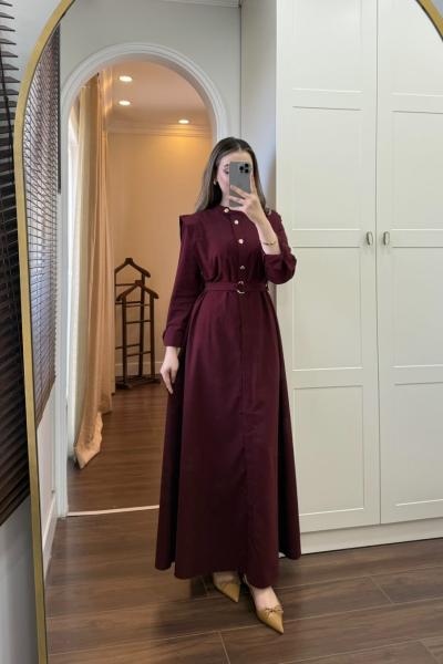 BBC WİLLY ELBİSE - BORDO