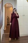 BBC WİLLY ELBİSE - BORDO