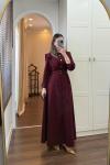 BBC WİLLY ELBİSE - BORDO