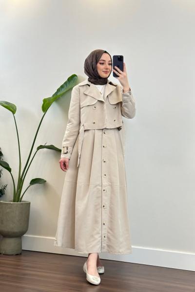 Bbc Yelekli Takım - Krem