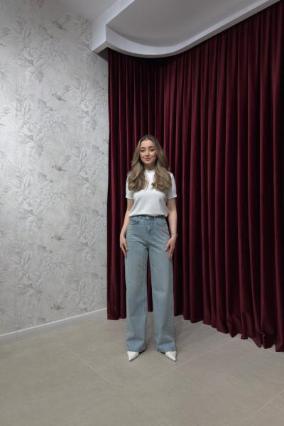 BBC YÜKSEK BEL TAŞLI DENİM PANTOLON