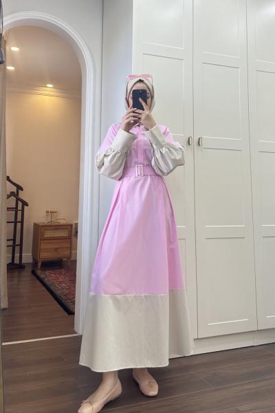 BBC ZENA ELBİSE - PEMBE