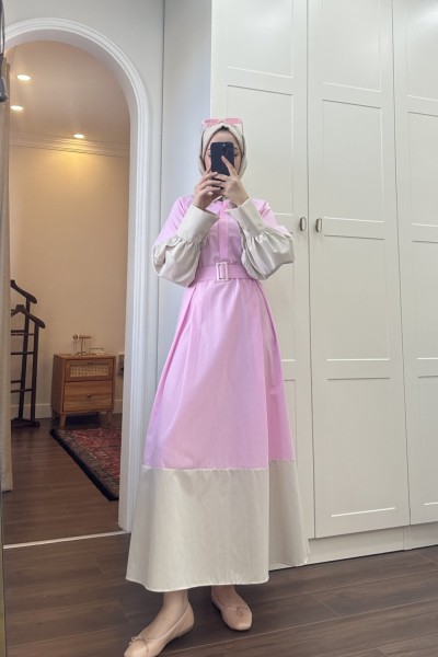 BBC ZENA ELBİSE - PEMBE