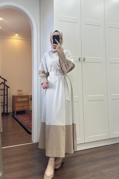 BBC ZENA ELBİSE - BEJ