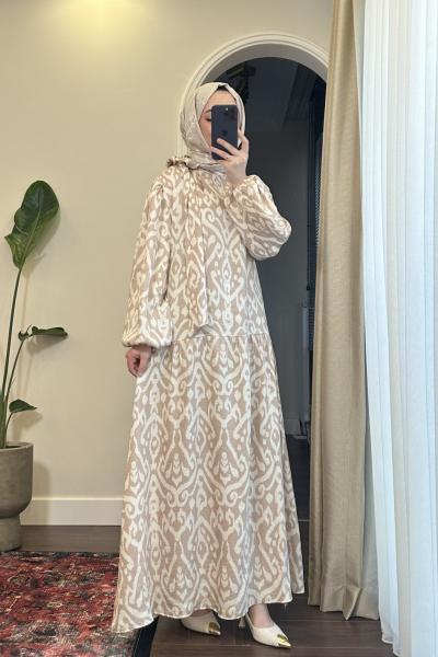 Bbc Zenna Elbise - Bej