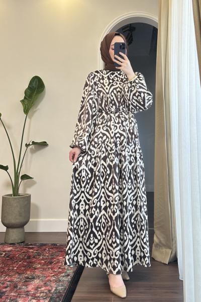 Bbc Zenna Elbise - Kahverengi