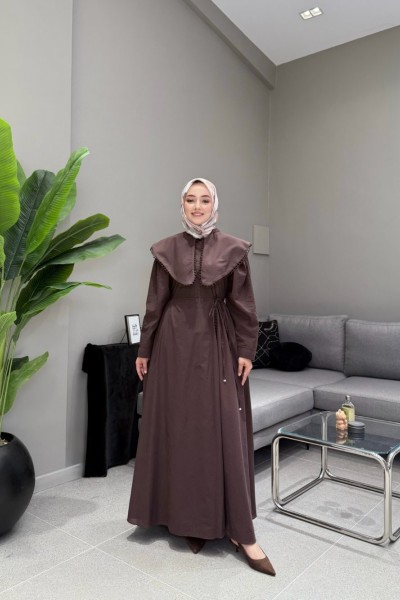 BBC ZEYA ELBİSE - KAHVE