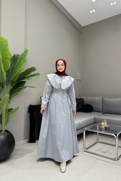 BBC ZEYA ELBİSE - GRİ