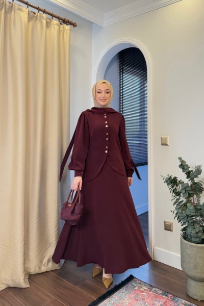 EMMA ETEKLİ TAKIM - BORDO